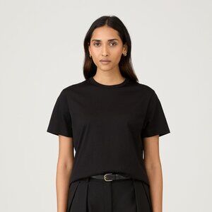 Sunspel Relaxed Fit T‑shirt in Black Size Large